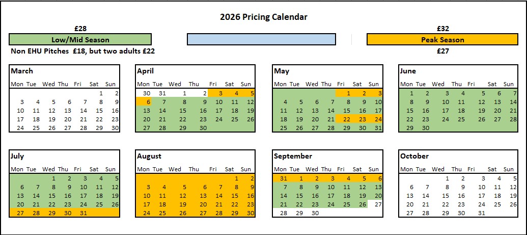 Pricing Calendar 2026